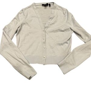 Theory Cardigan Women's size P XS Light Bluish Gray Sweater